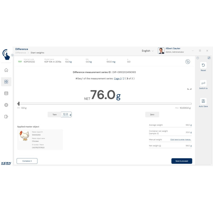 KERN EasyTouch SET-22 Difference
