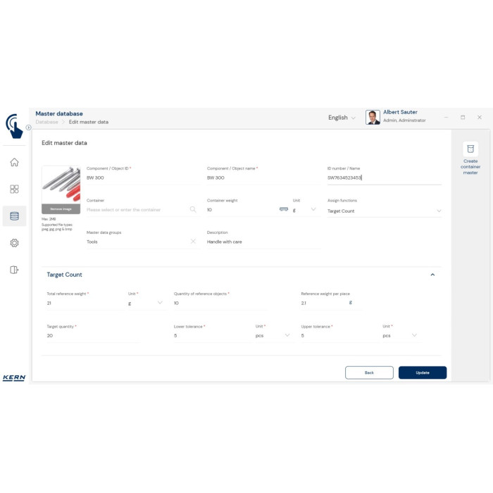 KERN EasyTouch SET-33 Target Count