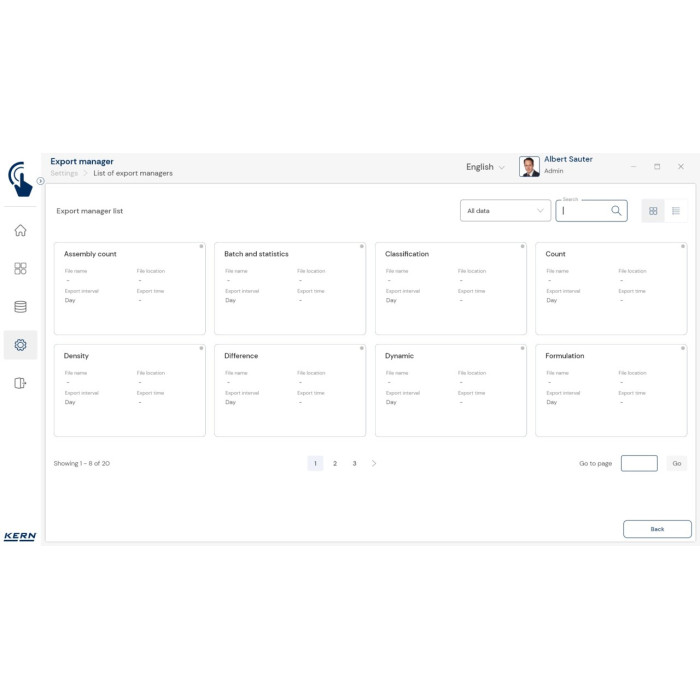 KERN EasyTouch SET-37 Export Manager