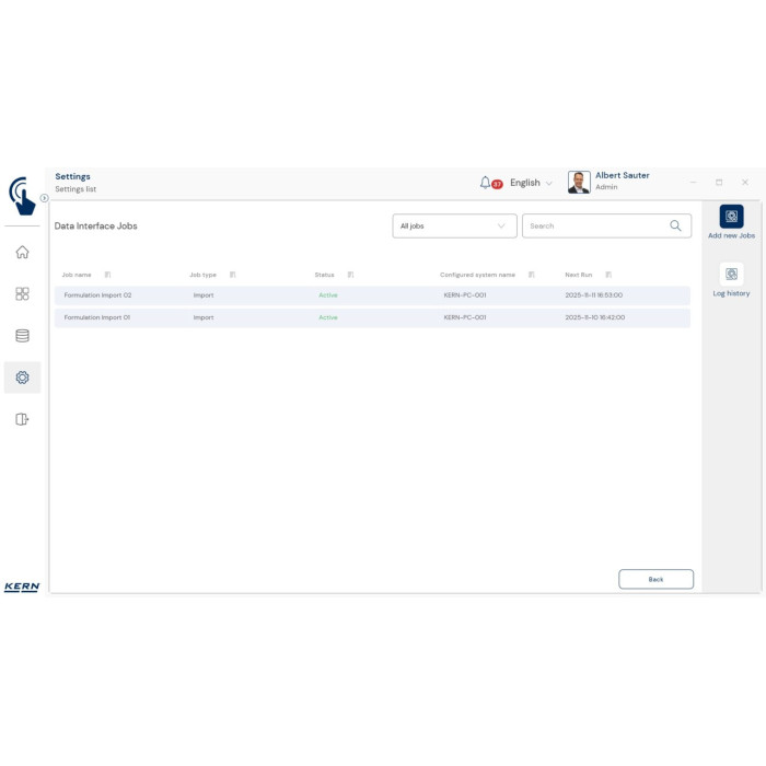 KERN EasyTouch SET-39-2026e Data Interface