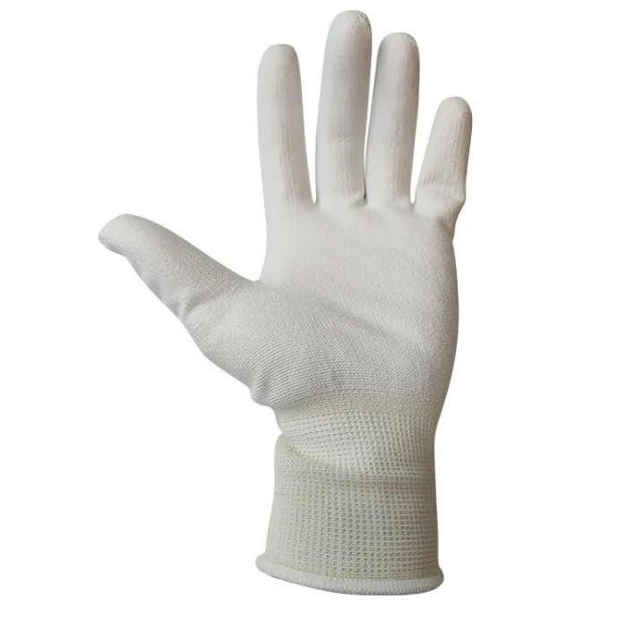 Guantes de nailon con recubrimiento de poliuretano PU2000 galga 13 sin costuras