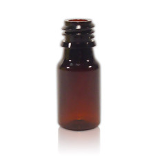 Frasco, 18/410, 30 ml, marrón, PET, solo para tapas