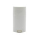 Deodorant container with cap, 50 ml, white, oval, PP